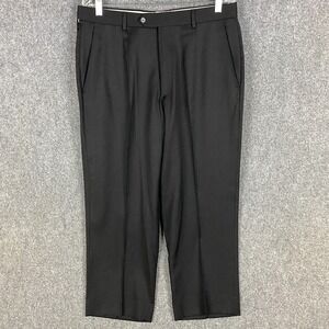 Pazoni Dress Pants Men's Size 34‎ Black 100% Wool Slacks Adults